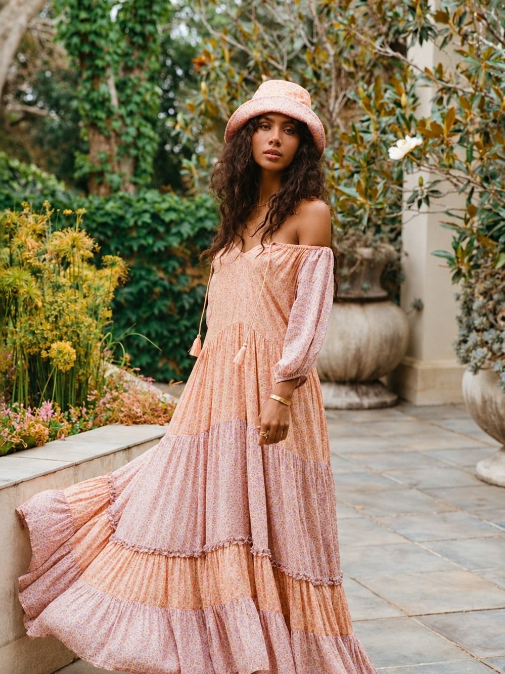 Spell Rae Gown Floral Maxi S